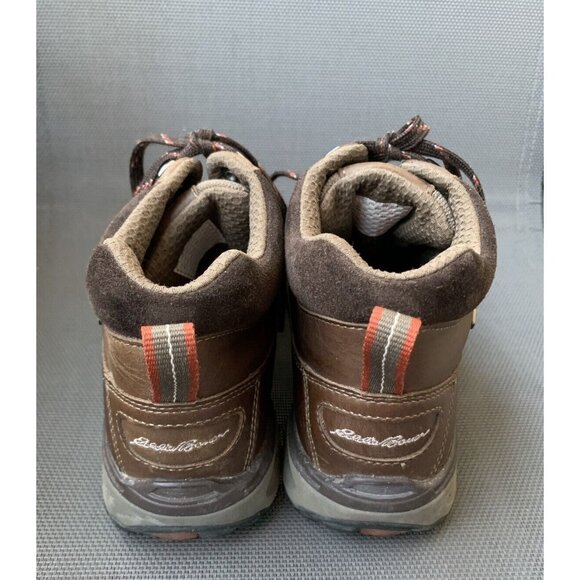 Eddie Bauer Men\'s Cairn Hiking Shoes Vibram Sole Cocoa Brown Leather Lace Up 9.5 main image 5